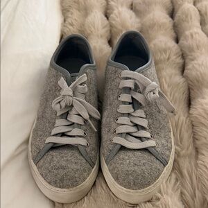Gray Wool Women's Sneakers